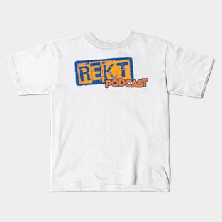 Rekt Podcast Blue and Orange Kids T-Shirt